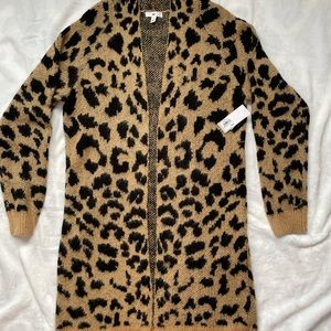 BP leopard print cardigan